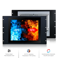 Panel de 15 pulgadas todo en uno, PC montado en la pared, pantalla táctil IP66, 12th I3 I5 I7, ventana Linux personalizada, accesorios de computadora industrial