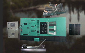 SHUNTONG POWER 50kVA Portable Diesel <strong>Generator</strong> for 4BT 30kw Rated Power 380v Voltage 1800 RPM Silent Type ATS Cabinet - Product Image 2