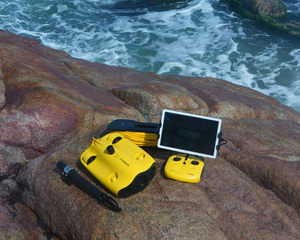 Professionele 4K UHD dieptewaterduikdrone met 200m kabel, onderwaterrobotcamera voor onderzoeken en reddingsoperaties op zeebodems - Product Image 6