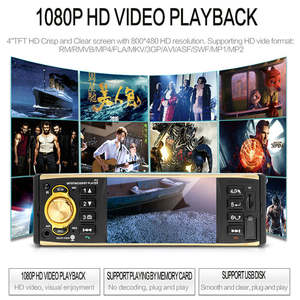 TOPSOURCE-Autoradio de 4.1 pouces, lecteur MP3, USB, FM, BT, modèle <span class=keywords><strong>MP4</strong></span>, certifié CE, commande au volant stéréo, garantie 1 an - Product Image 2