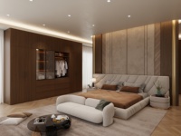 Armoire Moderne Aige, Meuble Portable en Contreplaqué, Grande Capacité, pour Chambre à Coucher, Appartement et Maison