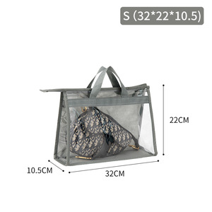 Bolsa transparente a prueba de polvo para guardar ropa en el armario, bolsa de cuero a prueba de humedad, organizador, herramienta de almacenamiento, uso en dormitorio, forma 3D gris - Product Image 6