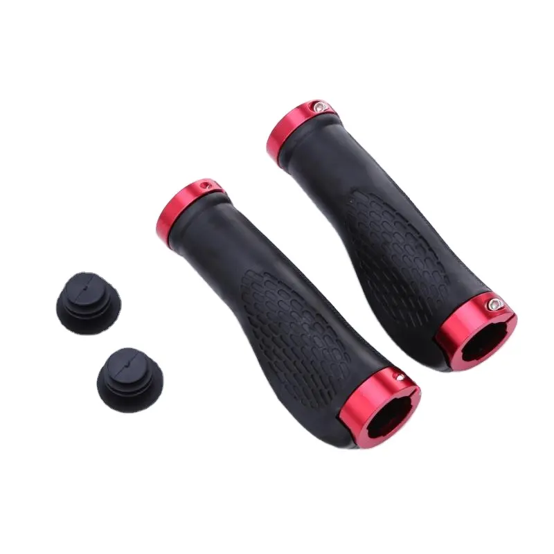 New Image Bicycle Grips Ergonomic Anti-Skid Rubber MTB Mountain Bike Bicycle Handlebar Grips Cycling Lock-On Cycling Accessories