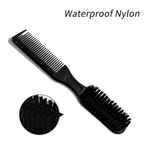 Nouvelle Arrivée Brosse à Cheveux Portable en Plastique et Nylon à Double Tête pour Barbiers et Coiffeurs, Brosse à Barbe pour Hommes - Product Image 3