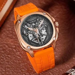 Top Chinese Auto Movement Luxury Stainless Steel Back Wrist Hand Brand Automatic Watch For Men