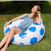 Canapé gonflable pliable design moderne, fauteuil paresseux, pouf de football gonflable, pour intérieur et extérieur - Vente chaude