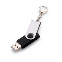 Unidad Flash USB 3.0 Giratoria de Alta Velocidad de 64 GB con Logotipo Personalizado, Pendrive con Clip Giratorio de 16 GB y 32 GB