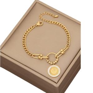 Nova Moda Charme Aço Inoxidável Pulseira Olho do Diabo para As Mulheres Girl Gift Palm Bracelet - Product Image 2