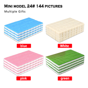 Mini <span class=keywords><strong>Plaque</strong></span> de Mahjong 24mm Couleurs Macaron Vente en Gros Commande en Gros Famille Entreprise Amis Club Fête Voyage Ensemble de Mahjong - Product Image 3