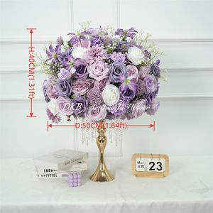 Rosas Artificiales DKB de Seda, Peonías, Hortensias, Centros de Mesa para Bodas, Decoraciones para Mesas, Tamaños Grandes y Pequeños, Bola de Flores para Fiestas y Hogar - Product Image 2