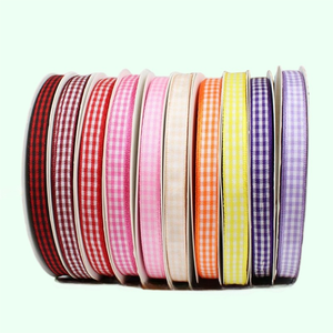 Ruban à carreaux Gingham avec bordure filée Boca pour emballage cadeau, décoration de fête champêtre et loisirs créatifs - Product Image 6