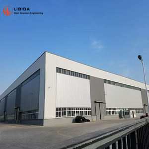 מבנה סדנה מפלדה טרומית מתקפלת, מועדפת על לקוחות, בעיצוב טכנולוגי מראש, עמידה בפני רוחות חזקות, אחריות לשנה - Product Image 2