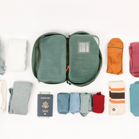 Cube de rangement de voyage en nylon respirant, grande capacité, personnalisable avec logo, portable