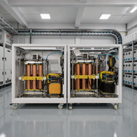 Stabilisateur de tension triphasé pour usines solaires et charges électriques, bobine en cuivre AVR 380V pour la métallurgie SBW-120KVA
