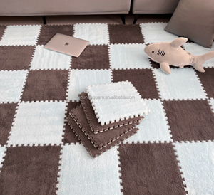 <span class=keywords><strong>Tapis</strong></span> de sol en peluche lavable 30x30CM à poser soi-même, à poils coupés, pour usage commercial, <span class=keywords><strong>chambre</strong></span> de <span class=keywords><strong>bébé</strong></span>, salon - Vente directe usine RTS - Product Image 2