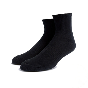 Chaussettes de sport épaisses pour hommes en tissu éponge blanc, chaussettes de course blanches et noires, chaussettes de basket-ball en coton - Product Image 5