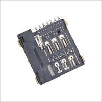 WECONN WL-SIM135-096 Connecteur de carte MICRO SIM 6 broches + 1 H=1.35mm Push-Push avec interrupteur de détection, connecteur FPC personnalisable