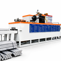 Horno de calentamiento industrial de aluminio de 600T, 20KW, 380V, con PLC y calentador de múltiples bloques para prensa de extrusión, África