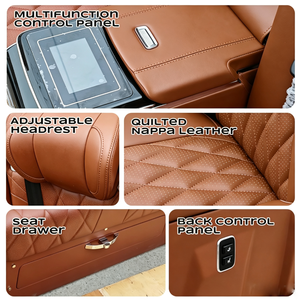 Asiento de Capitán Eléctrico de Lujo para Mercedes Benz Clase V <span class=keywords><strong>Vito</strong></span> W447, Modificación Interior de Furgoneta VIP, Asientos de Cuero Estilo Aviación - Product Image 4