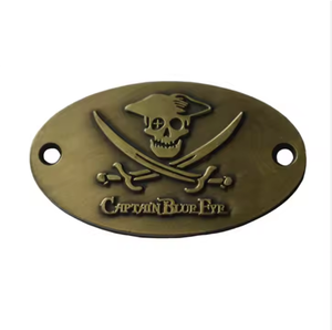 Biển tên kim loại, nhãn mác đồ gỗ, biển hiệu nhôm khắc logo tùy chỉnh, bán buôn nhà máy, mạ đồng cổ - Product Image 2