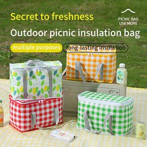 Bolsa Térmica Portátil para Picnic al Aire Libre, con Cierre, para Lonchera, Bolsa para Bento, Venta al Por Mayor - Product Image 5