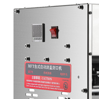 Machine de Scellage Thermique Automatique Commerciale pour Boissons (Thé, Jus, Lait de Soja, Yaourt), Boîtes à Déjeuner, Gobelets, Bols et Boîtes en Aluminium