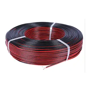 26AWG UL2468 PVC מבודד כבל נחושת משומנת חוטי 2 פינים כפול ליבה מנורת LED קו פנימי סביבתי