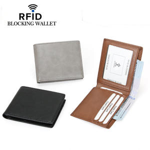 THK0297 Portefeuille court RFID Porte-cartes de crédit Cash Clip Slim Wallets Anti-Theft Purse for Man - Product Image 4