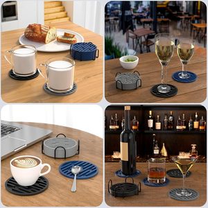 Posavasos de Silicona al por Mayor con Soporte para Macetas, Antideslizantes, para Bebidas Frías y Calientes, Diseños Decorativos - Product Image 6