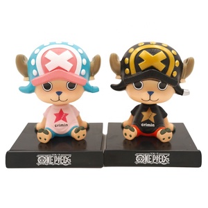Figura de coche de One Piece Zoro y Chopper con cabeza oscilante, adorno de mesa Kawaii para interior de coche, juguete para niños, regalo - Product Image 1
