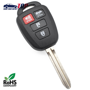 3 + 1 nút t-oyota thông minh chìa khóa xe vỏ toy43 lưỡi xe phím trường hợp bìa thay thế mà không có logo - Product Image 2