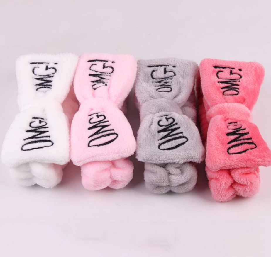 Новинка Мягкие повязки на голову из кораллового флиса с бантом для женщин милая заколка для волос для девочек повязки для волос головные уборы аксессуары для волос