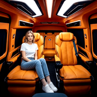 Sièges Napa de luxe aérodynamiques personnalisés, ventilés, chauffants, massants, imperméables pour Alphard/Land Cruiser Vito HS-MPV040