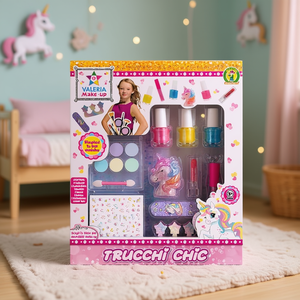 Set de Maquillaje Valeria con Temática de Unicornio Chic, 28x24 cm, Juguete de Belleza para Niñas - Product Image 2