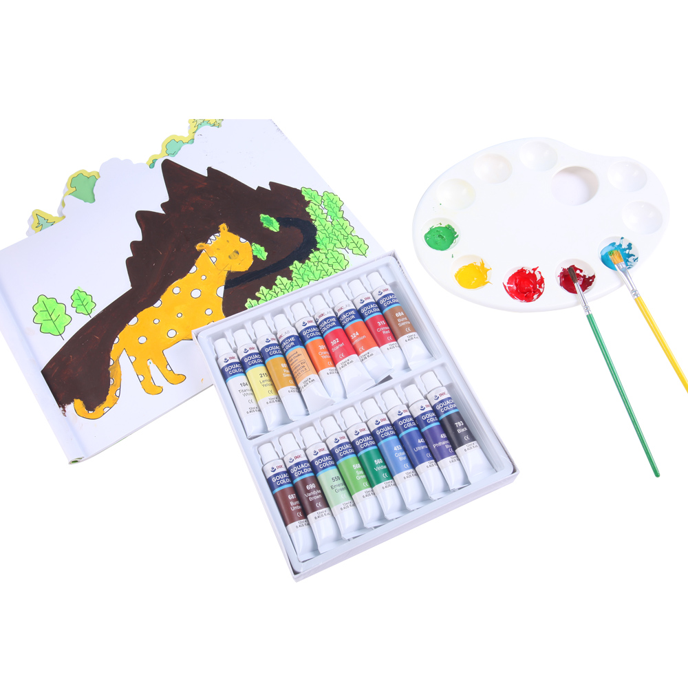 Краска для гуаши, краска для гуаши, 12 мл, 18 шт. в упаковке