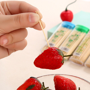 Bamboo Toothpicks <b>Portable</b> Lighter Shape 80-100 Pcs Per Pack Travel Use - Product Image 4