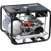 Système de compresseur d'air sans huile 12V 550W alimenté par batterie, pompe à vide, 1x50 FT de tuyau