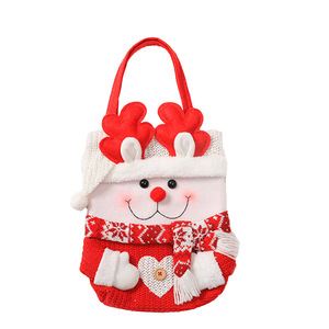 Lamp <b>Fairy</b> Christmas Tote Bag Flannel Plush Snowman Santa <b>Gift</b> Candy Bag for Women Girls - Product Image 5