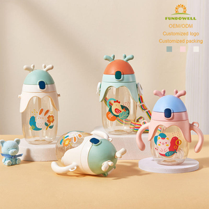 <span class=keywords><strong>Vaso</strong></span> de Aprendizaje para Bebés con Tapa Abatible y Estampado de Animales de Dibujos Animados, Asas Dobles, Boquilla con Filtro de Bolas, Antiderrames, <span class=keywords><strong>Vaso</strong></span> de Alimentación para Bebés - Product Image 1