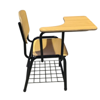Chaise de bureau moderne en métal pour étudiant avec panier de rangement peu encombrant, livraison rapide, durable pour la maison et le bureau, prix de gros pour les écoles