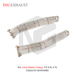 Escape de Acero Inoxidable ING para Aston Martin Vantage V8 4.3L 4.7L Tubo Delantero con Protector de Calor Piezas de Tubería de Alto Rendimiento - Product Image 3