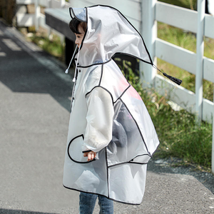 Vêtement de pluie pour enfants en gros, imperméable, doux, en <span class=keywords><strong>EVA</strong></span>, veste de pluie adorable pour filles, pour le camping, les voyages, la pluie - Product Image 3