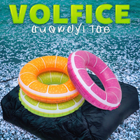 Bouées gonflables légères en PVC pour enfants, motif fruits, pliables, pour jeux aquatiques, piscine et fêtes sur la plage