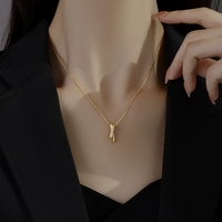 LT-158 925 chaîne de clavicule en argent Sterling 2025 nouveau best-seller lumière luxe haut de gamme accessoire fin pendentif collier pour les femmes