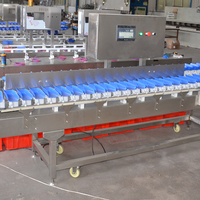 Commerciële 304 Roestvrijstalen Materiaal Gewichtsselectie Machine Plantaardige Zeevruchten Sorteermachine Kiwi Fruit Sorteermachines