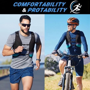 Gilet de sécurité respirant et réfléchissant pour l'été avec téléphone Sac à dos pour extérieur Cyclisme <span class=keywords><strong>Trail</strong></span> Running Gilet d'hydratation - Product Image 5