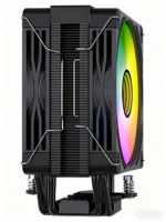 Refroidisseur CPU RGB à 2 caloducs Speedy, 3 broches, 4 broches, radiateur de refroidissement par air en cuivre pour PC de jeu - Vente flash Am4 Am5 LGA1200 Boîtiers d'ordinateur