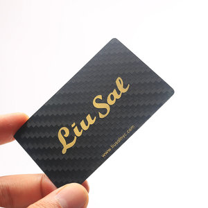 Cartes de visite professionnelles en métal noir mat avec logo de l'entreprise découpé sur mesure, épaisseur 0,3 mm - Product Image 3