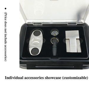 Vente en gros usine : Étui à cigares portable étanche, Coffret cadeau de cigares, Accessoires pour cigares, Boîte cadeau pour cigares, Double étui à cigares - Product Image 4