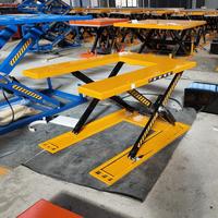 Plataforma Elevadora Hidráulica Estacionaria en Forma de U de Perfil Ultrabajo para Carga y Descarga de Palés en Almacenes